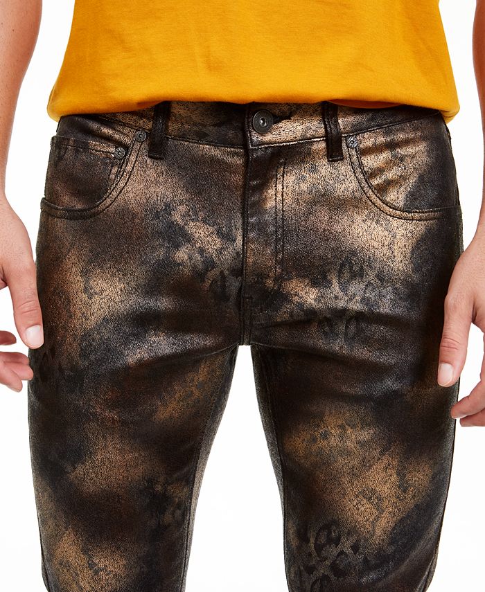 INC International Concepts INC Men's Spray Paint Skinny Jeans, Created