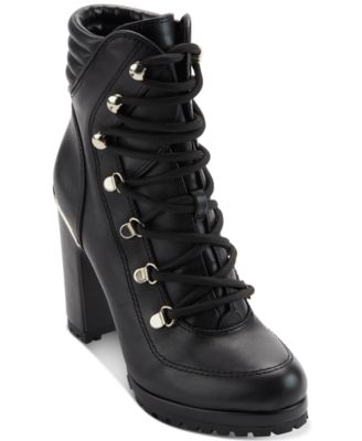 women's booties lace up