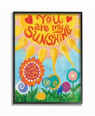 The Kids Room You Are My Sunshine Framed Giclee Art, 16" x 20"