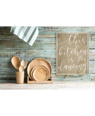This Kitchen is For Dancing Wall Plaque Art, 10" x 15"