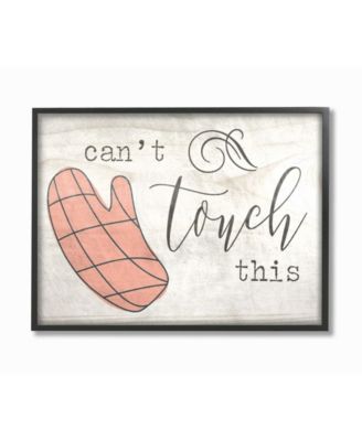 Can't Touch This Oven Mitts Framed Giclee Art, 11" x 14"