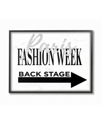 Paris Fashion Week Backstage Framed Giclee Art, 11" x 14"