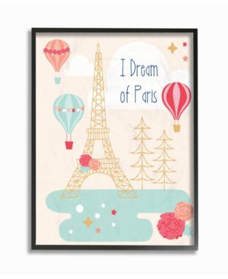 I Dream of Paris Framed Giclee Art, 16" x 20"