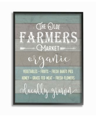 Olde Farmers Market Framed Giclee Art, 16" x 20"