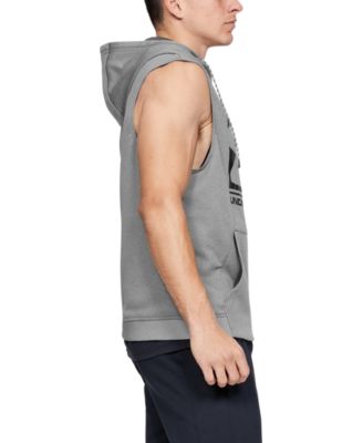 graphic sleeveless hoodie