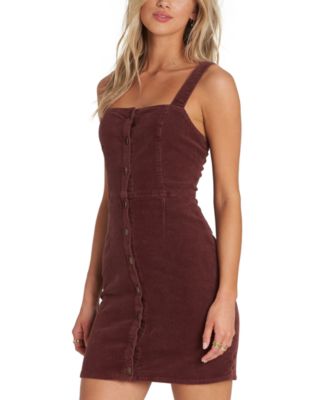 Billabong - Sweet On You Stretch-Corduroy Pinafore Dress