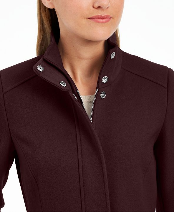 calvin klein stand collar coat
