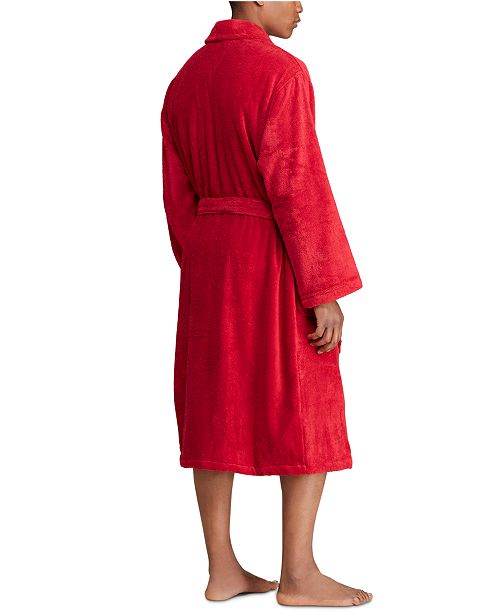 Polo Ralph Lauren Men's Polo Bear Terry Bathrobe, Created for Macy's & Reviews Pajamas, Lounge