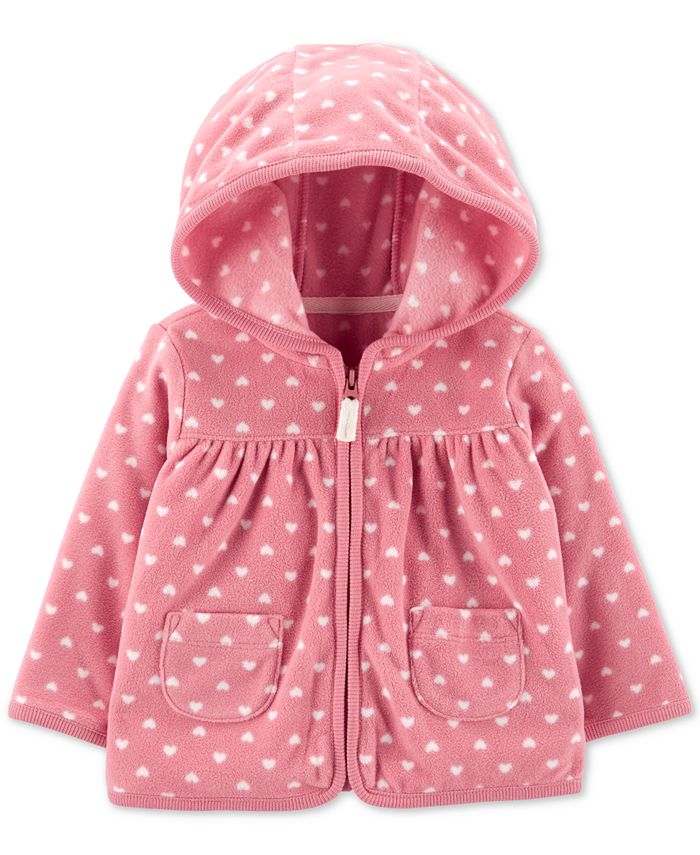 Carter's Baby Girls Heart ZipUp Fleece Cardigan Macy's