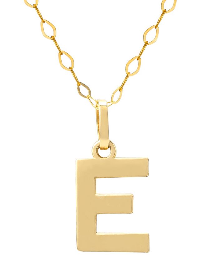 Macy's - Initial Pendant Necklace with 18" Chain in 14k Yellow Gold