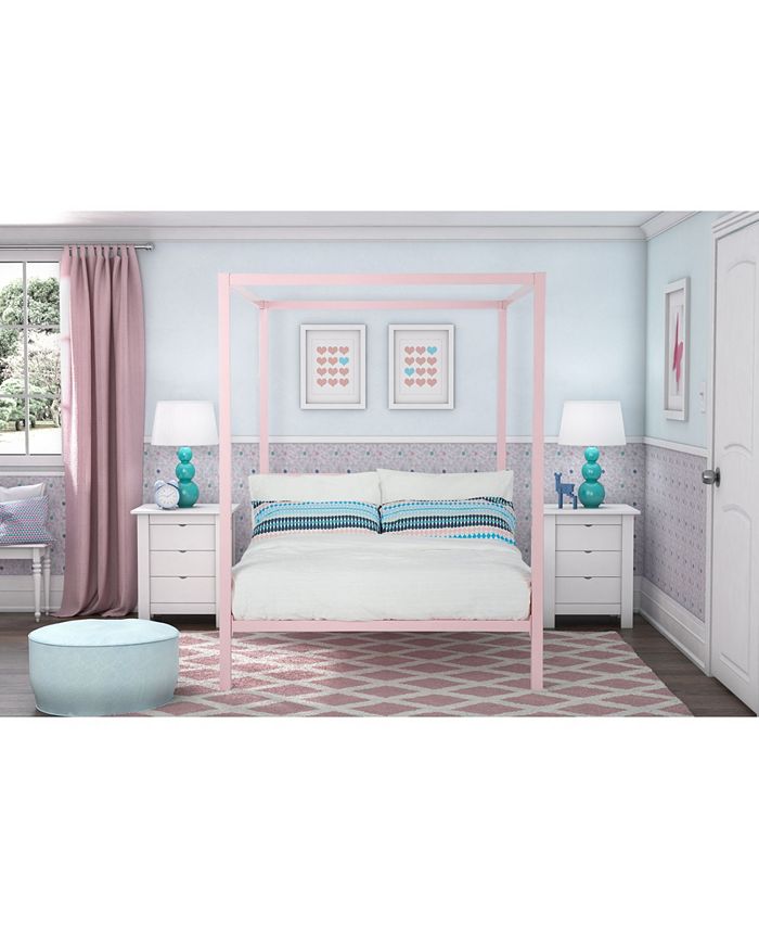 EveryRoom Cara Metal Canopy Bed, Full Size Macy's