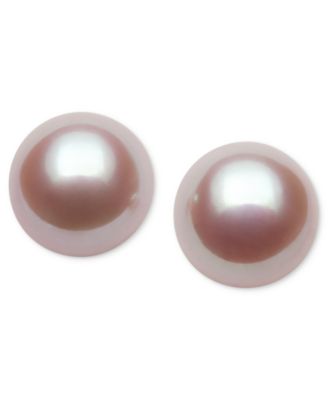 Belle de Mer - Pearl Earrings, 14k Gold Cultured Freshwater Pearl Stud Earrings (6-1/2mm)