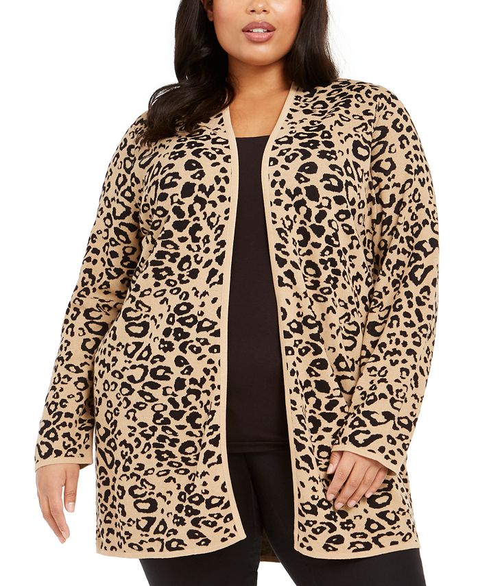 Collection Size Animal Print Sweater, for Macys - Macy's