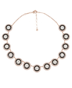 image of Trifari 12K Rose Gold-Plated Collar Necklace