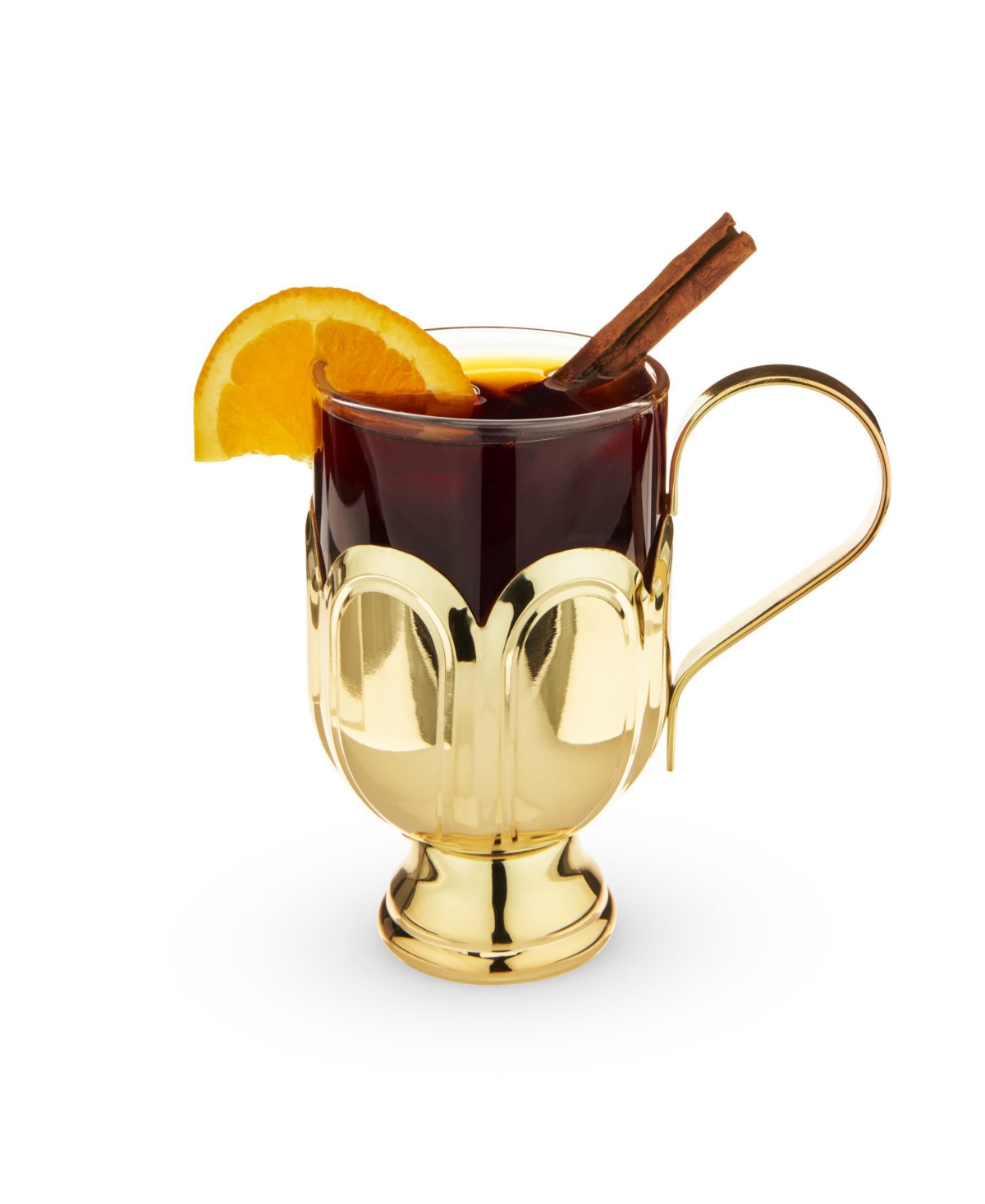 Twine Mulled Wine Glass - Gold-tone