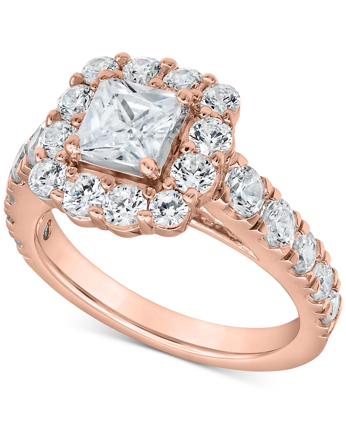 Marchesa Certified Diamond Princess Bridal Set (4 ct. t.w.) in 18k White, Yellow or- Rose Gold