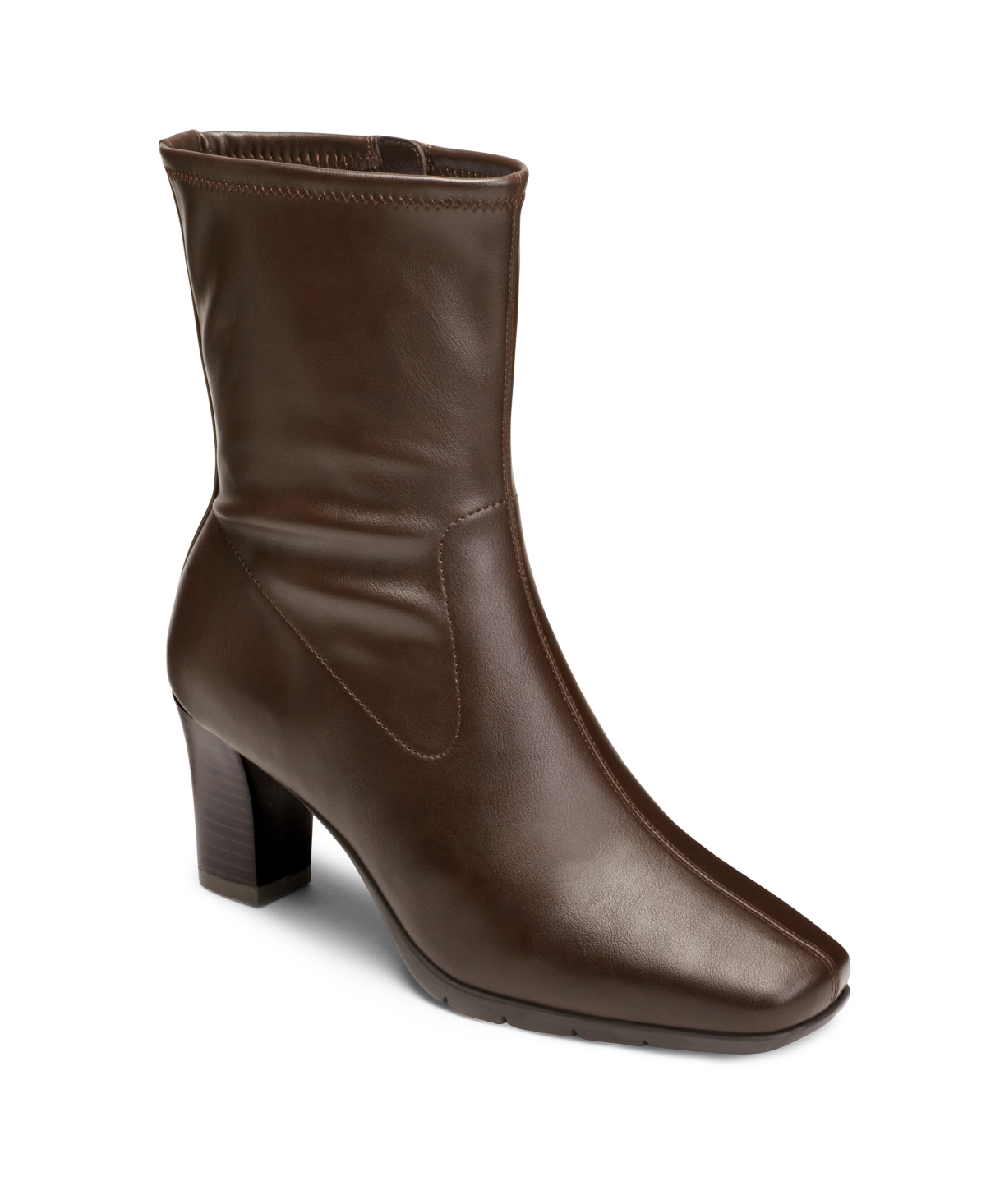 Women's Cinnamon Heeled Tailored Booties - Brown