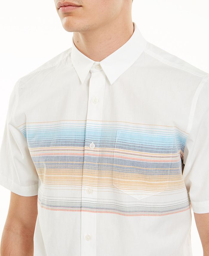 American Rag Men's Wraparound Chest Stripe Shirt, Created for Macy's