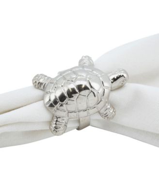 Turtle Dinner Napkin Ring, Set of 4