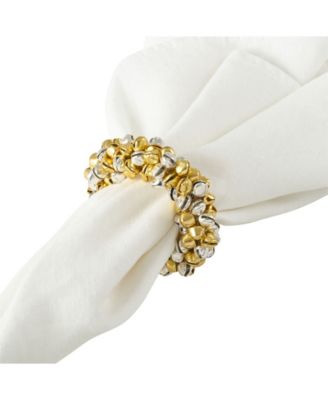Petite Jingle Bell Napkin Ring, Set of 4