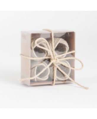 Braided Jute Napkin Ring, Set of 4