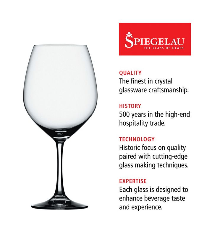 Spiegelau Vino Grande Burgundy Wine Glasses, Set of 4, 25 Oz - Macy's