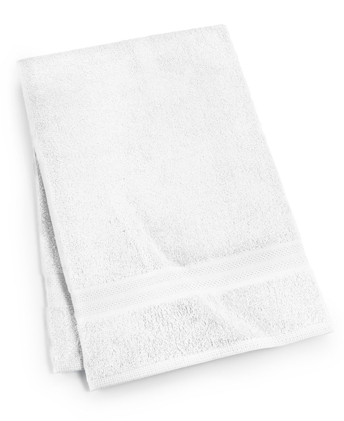 Sunham Soft Spun Cotton Solid Bath Towel, 27" X 52" In White