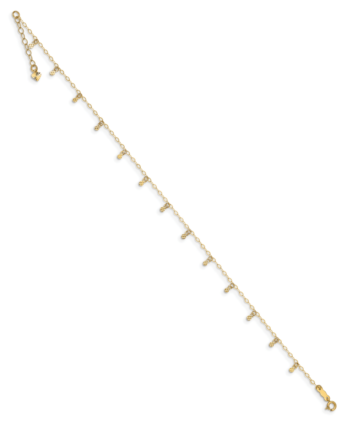 Dot Charm Anklet in 14k Yellow Gold - Gold