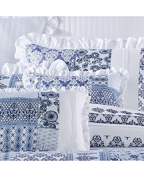 Royal Court Tessa Navy 16 Square Decorative Throw Pillow Reviews Decorative Throw Pillows Bed Bath Macy S