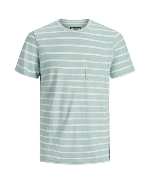 Jack Jones Men S High Summer Short Sleeved Stripe Tshirt