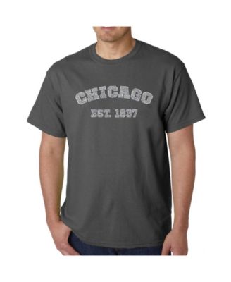 Men's Word Art T-Shirt - Chicago 1837