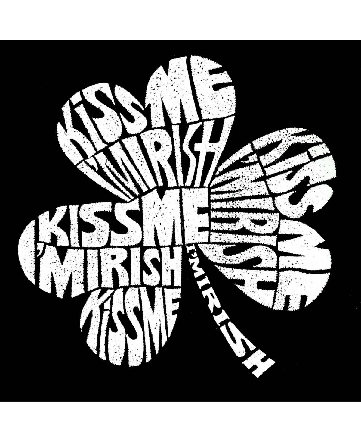 La Pop Art Men's Premium Word Art T-Shirt - Kiss Me I'M Irish