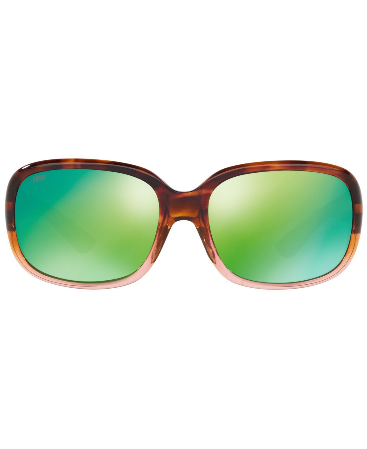 Shop Costa Del Mar Women's Polarized Sunglasses, Gannet 58 In Tort,grn Mir P