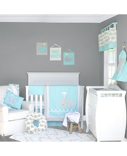 Pam Grace Creations Whale 6 Piece Crib Bedding Set Reviews Bed