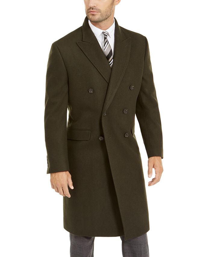 Calvin Klein Men's Monarch X-Fit Slim-Fit Overcoat & Reviews - Coats ...