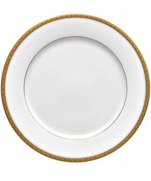 Noritake Charlotta Gold Dinner Plate In Gold White