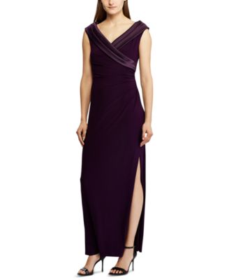 ralph lauren portrait collar gown