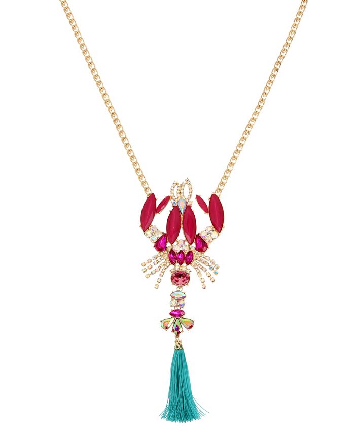 Betsey Johnson Lobster Pendant Long Necklace Macy's