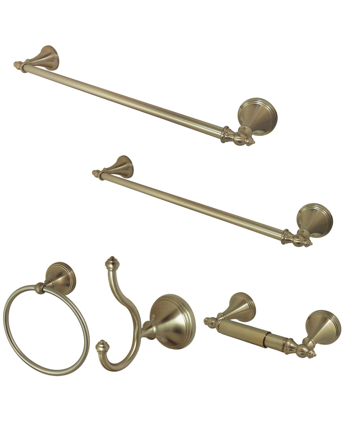 Kingston Brass Naples 18-Inch and 24-Inch Towel Bar Bathroom Accessory Set Bedding