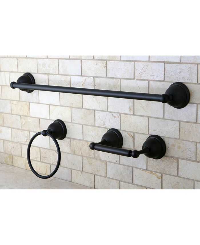 Kingston Brass Restoration 3-Pc. Towel Bar Bathroom Hardware Set - Macy's