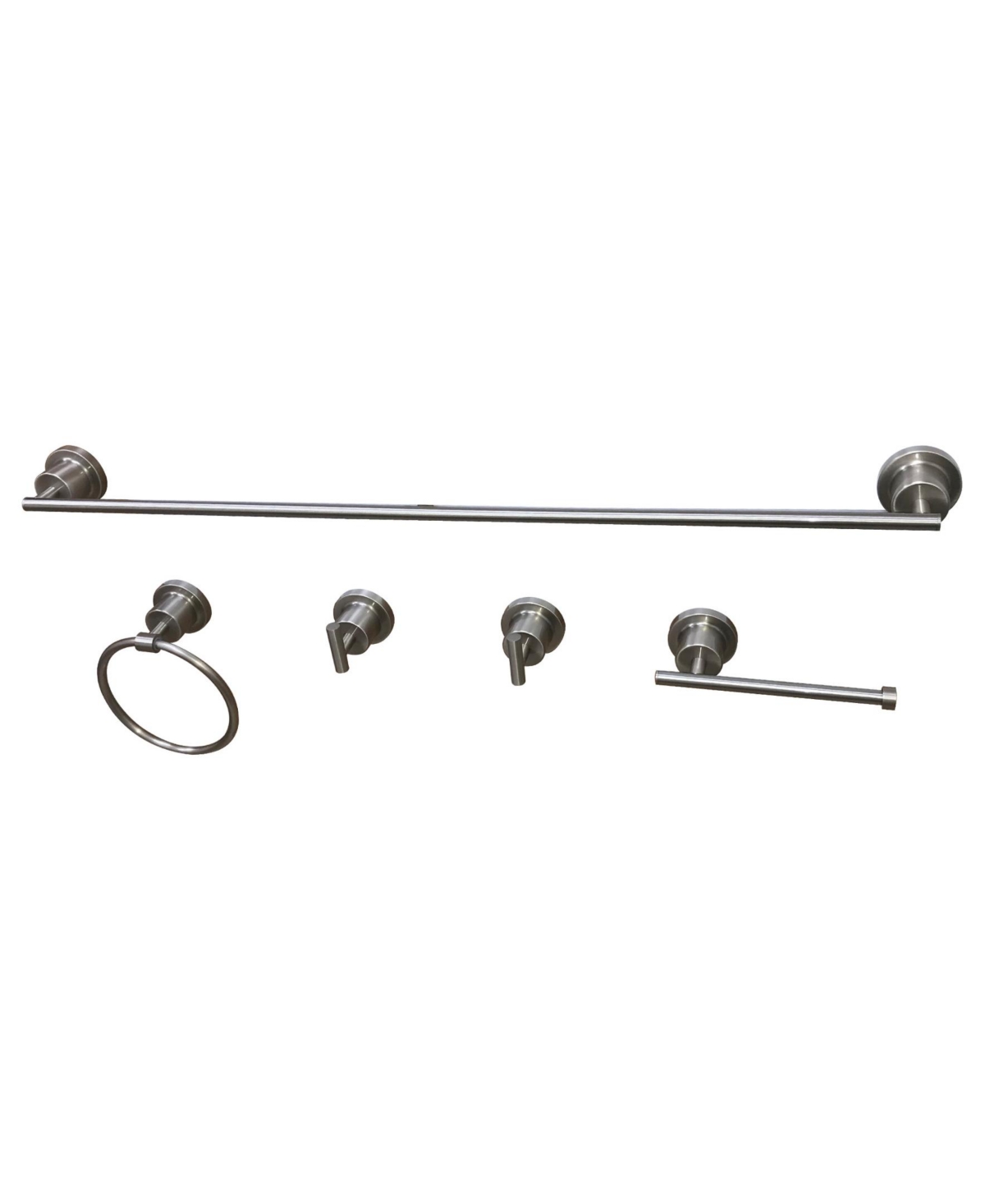 Kingston Brass 5-Pc. Bathroom Accessory Set in Brushed Nickel Bedding