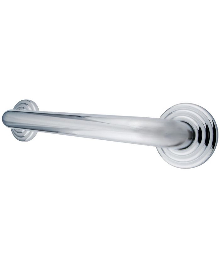 Kingston Brass - Restoration 16-Inch Decorative 1-1/4-Inch OD Grab Bar in Polished Chrome
