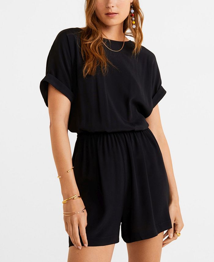 MANGO Knotted Romper & Reviews - Shorts - Women - Macy's