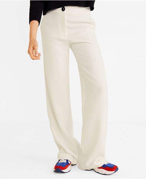 Mango Flowy Palazzo Trousers Reviews Women Macy S