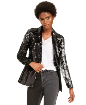 image of Inc Allover-Sequin Blazer, Created for Macy-s