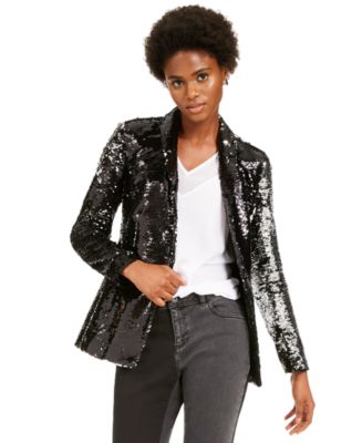 INC International Concepts INC Allover-Sequin Blazer, Created for Macy ...