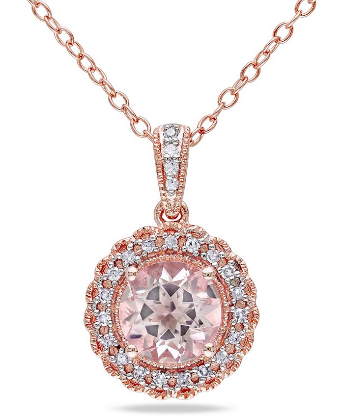 Macys morganite necklace sale