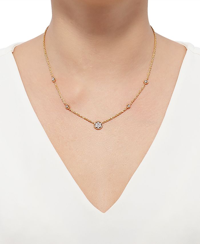 Macy's diamond station necklace online