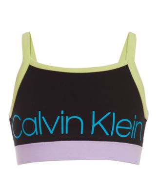 macy's calvin klein sports bra