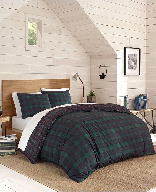 Eddie Bauer Woodland Tartan Green Duvet Cover Set Twin Reviews